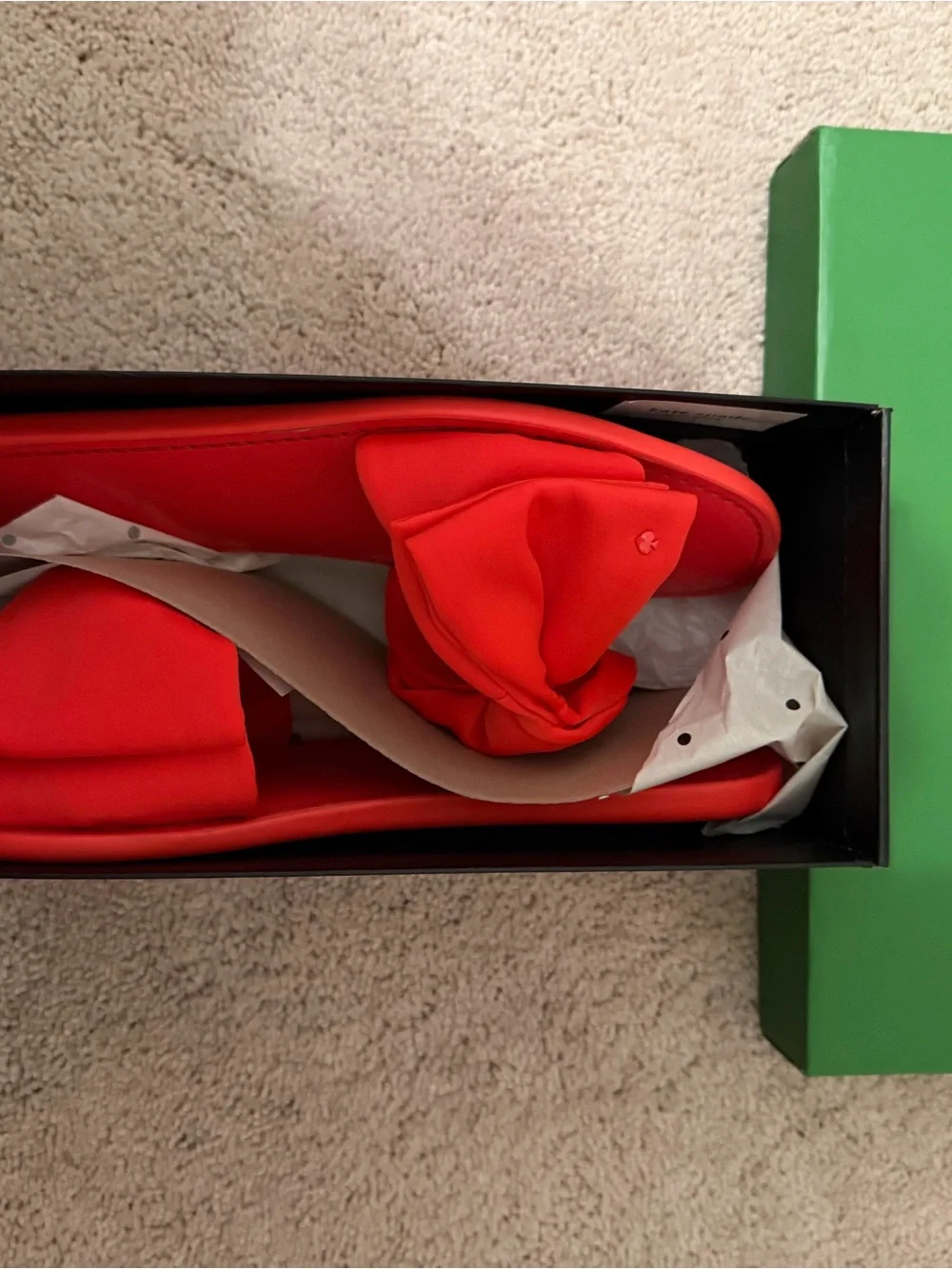 Kate Spade “Bikini” Red Neoprene Bow Slide Sandals for Women Size 9.5 NWB